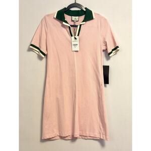 Tuckernuck Hutton Polo Dress Pink Small Preppy Tennis Resort